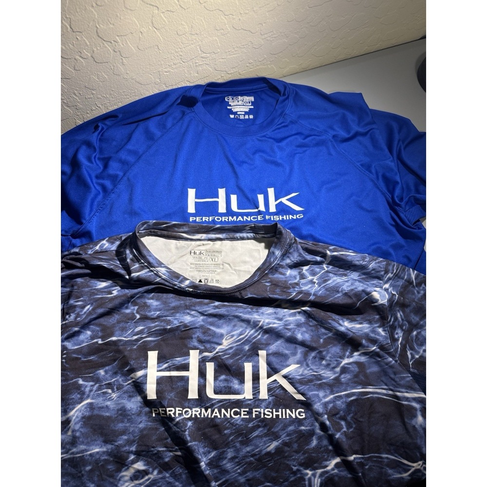 Huk Men's Performance Fishing Shirt Long Sleeve Size XL Lot of 2